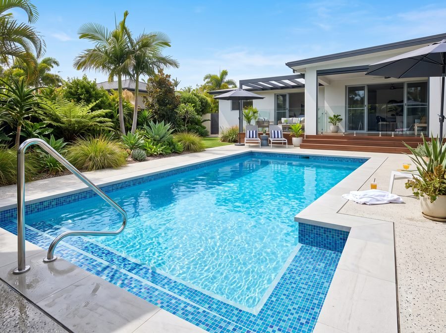 Completed pool build