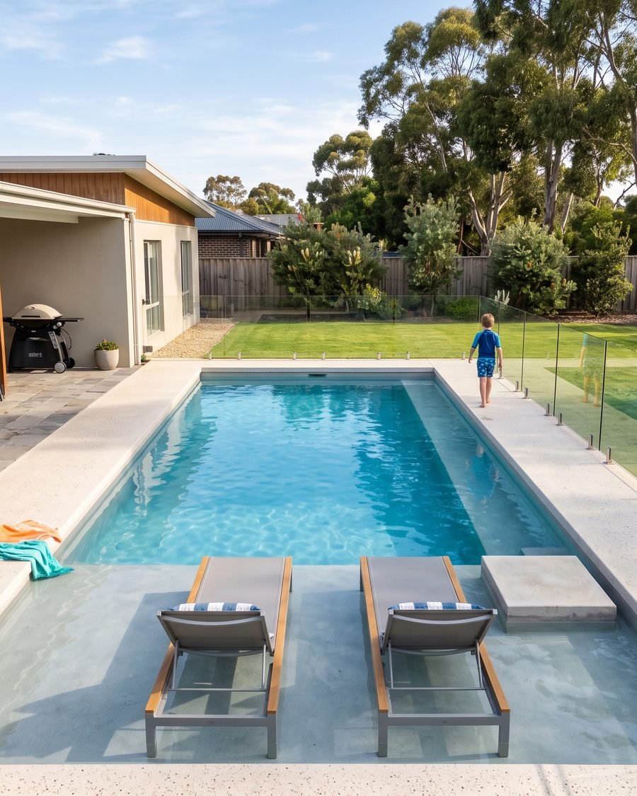 Completed pool build